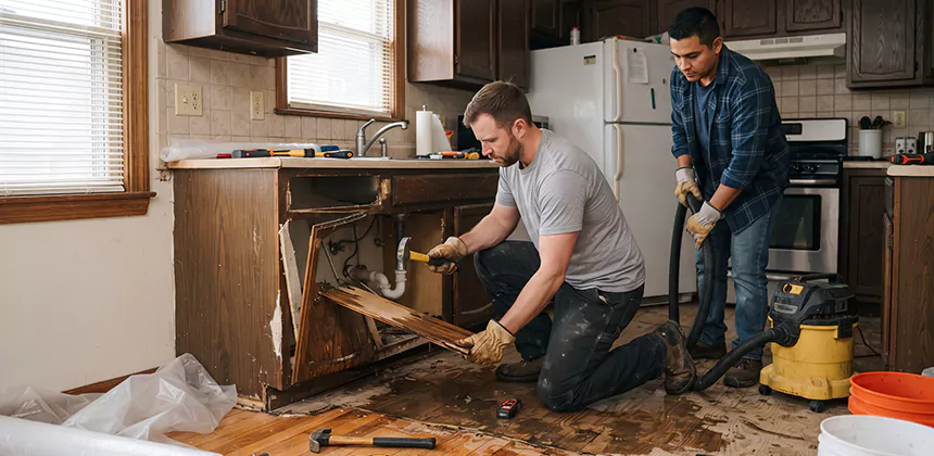Repairing Water Damaged MDF Cabinets in Tacoma