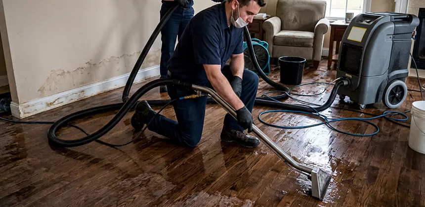 Hardwood Floor Water Extraction in Tacoma